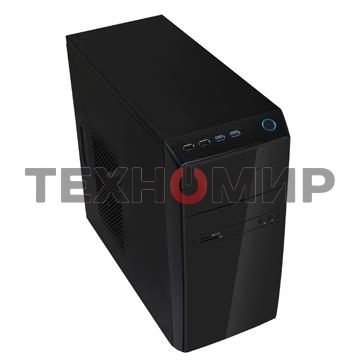 Компьютерный корпус InWin POWERMAN ES726BK USB 3.0 (Mini Tower, mATX, 450W PM-450ATX, USBx2, USB 3.0x2 + Audio, черный)