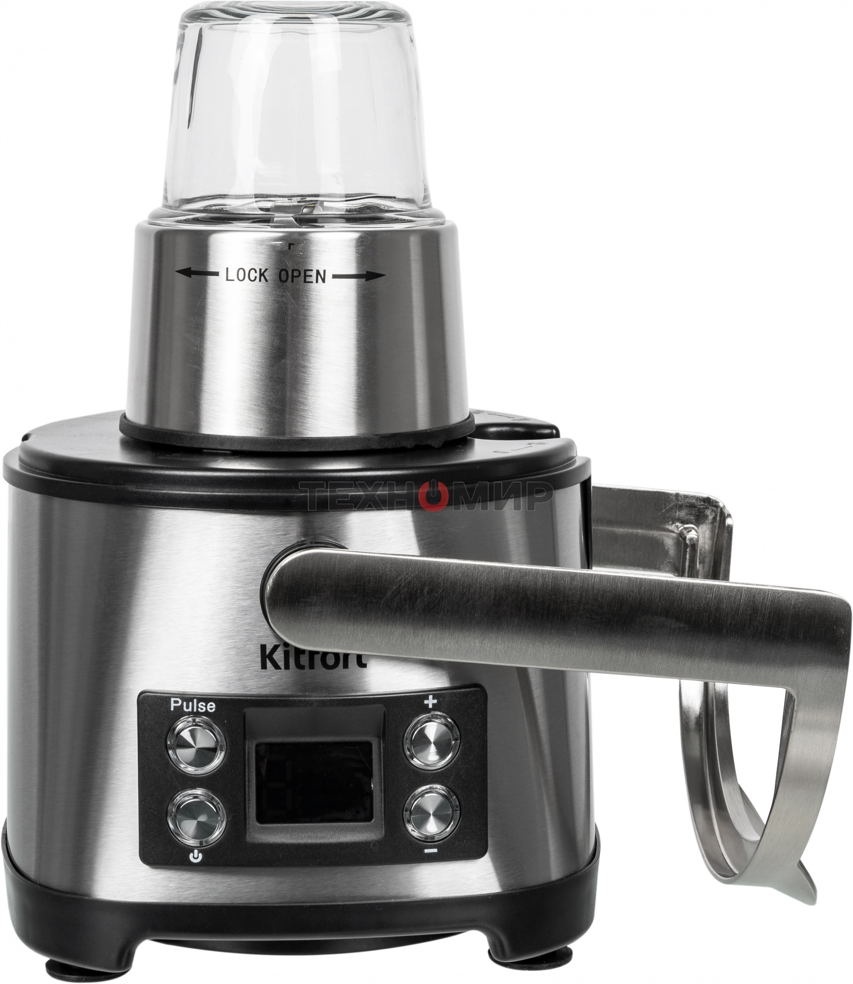 Кухонный комбайн Kitfort KT-1395 800Вт серебристый/черный