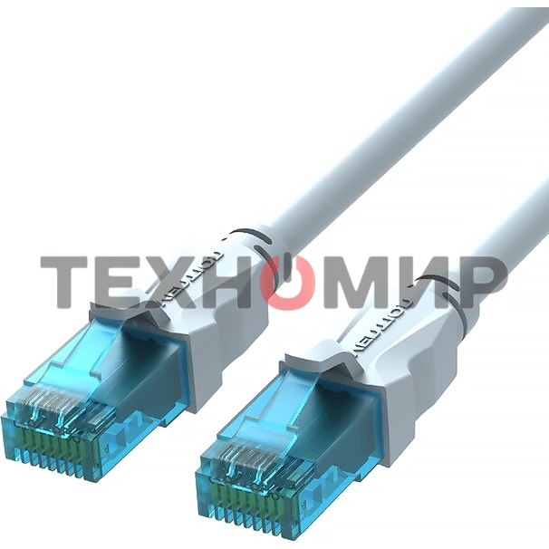 Патч-корд Vention прямой UTP cat.5е, RJ45 - 2м. Серый VAP-A10-S200