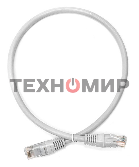 Патч-корд LANMASTER UTP TWT-45-45-0.5/6-GY вилка RJ-45-вилка RJ-45 Cat.6 0.5м серый ПВХ