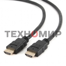 Кабель HDMI Cablexpert CC-HDMI4-7.5M, 19M/19M, v2.0, медь, позол.разъемы, экран, 7.5м, черный, пакет