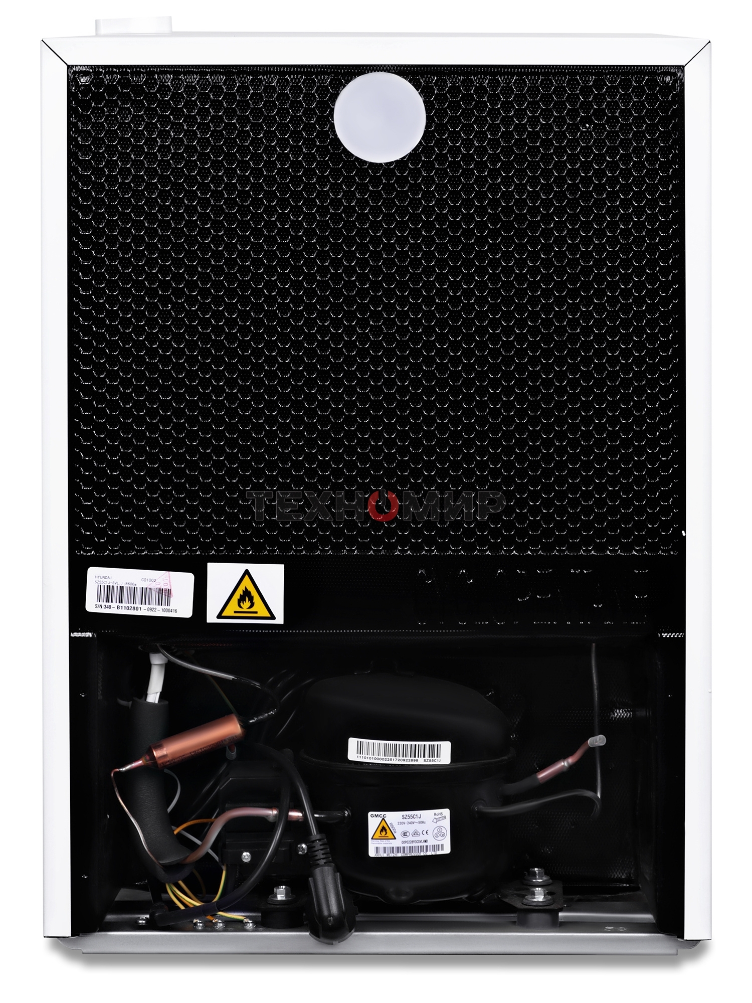 Холодильник Hyundai CO1002 белый однокамерный 65л, ручная разморозка