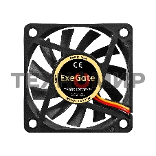 Вентилятор для корпуса ExeGate EX06010B3P-24 черный, 60 мм, 3200 об/мин, 24.1 дБ, 3 pin
