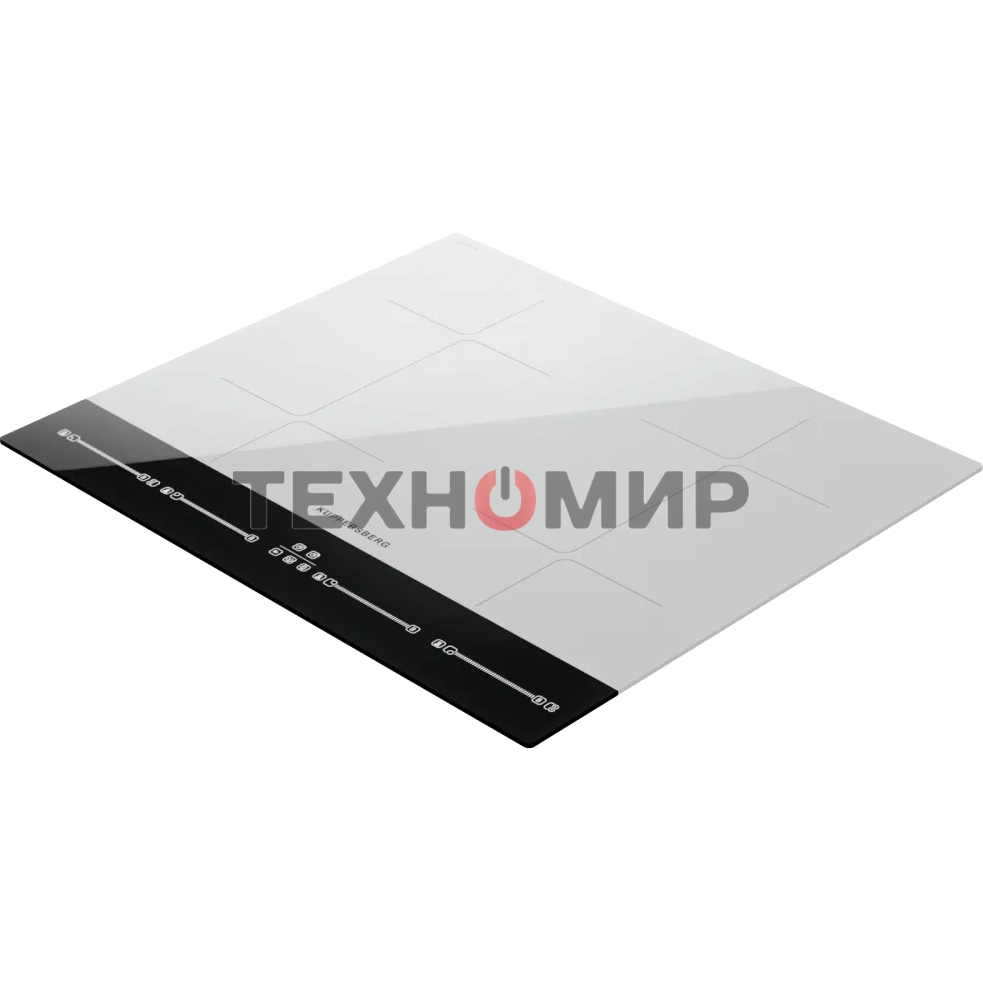 Варочная поверхность Kuppersberg ICI 622 W, индукция, High-Tech, прямой край, 9 уровней мощности, бустер, Stop and Go, Flexi-zone, автоматическое отключение, таймер, авто программы, индикатор остаточного тепла, сенсорное управление, цвет белый