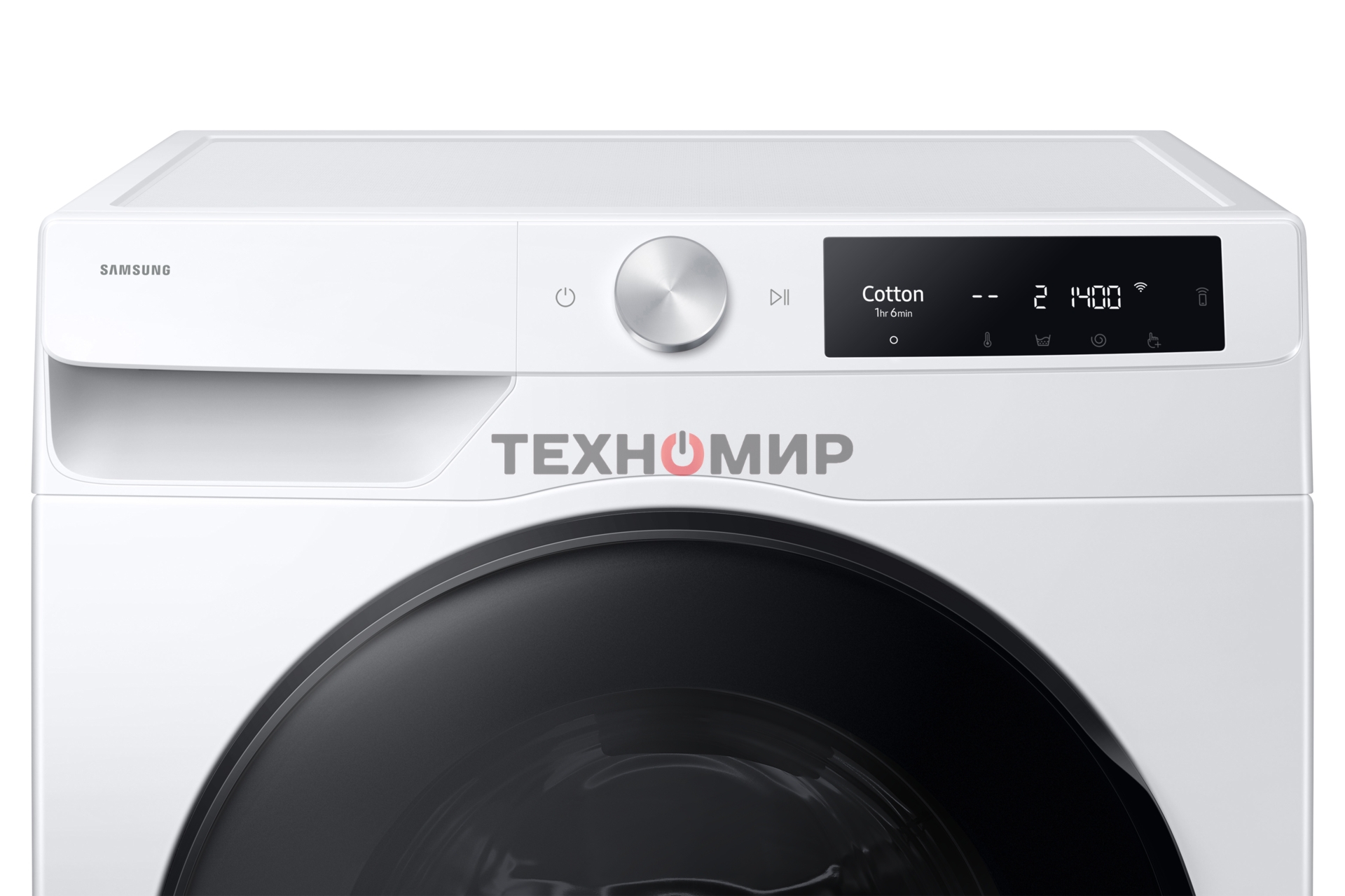 Стирально-сушильная машина Samsung WD11DG6B85BELP белый, загрузка фронтальная 11 кг, 1400 об/мин, класс: A