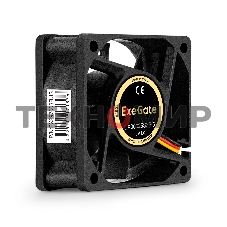 Вентилятор для корпуса ExeGate EX06025S3P-5 черный, 60 мм, 3500 об/мин, 25.3 дБ, 3 pin
