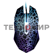 Мышь проводная Qumo Terra M02 черный, 3200 dpi, USB, кнопки - 6