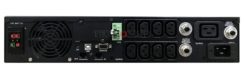 Источник бесперебойного питания Powercom Smart King RT SRT-3000A LCD 2700Вт 3000ВА черный