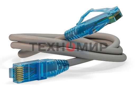 Патч-корд Hyperline PC-LPM-UTP-RJ45-RJ45-C6-3M-LSZH-GY Патч-корд UTP, Cat.6, LSZH, 3 м, серый 