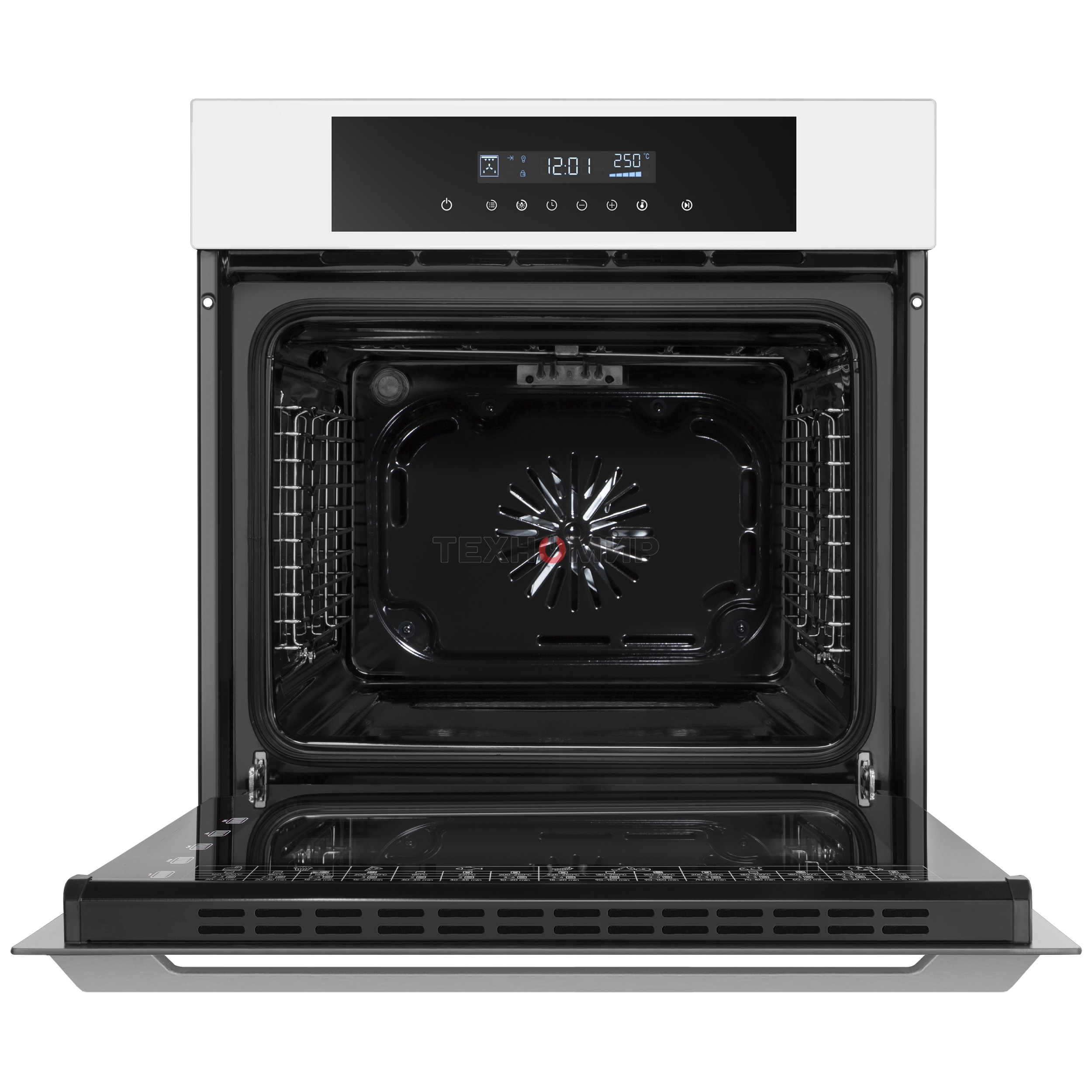 Шкаф духовой электрический Maunfeld AEOD60103W, 60л, дверца с 3 стеклами, белый