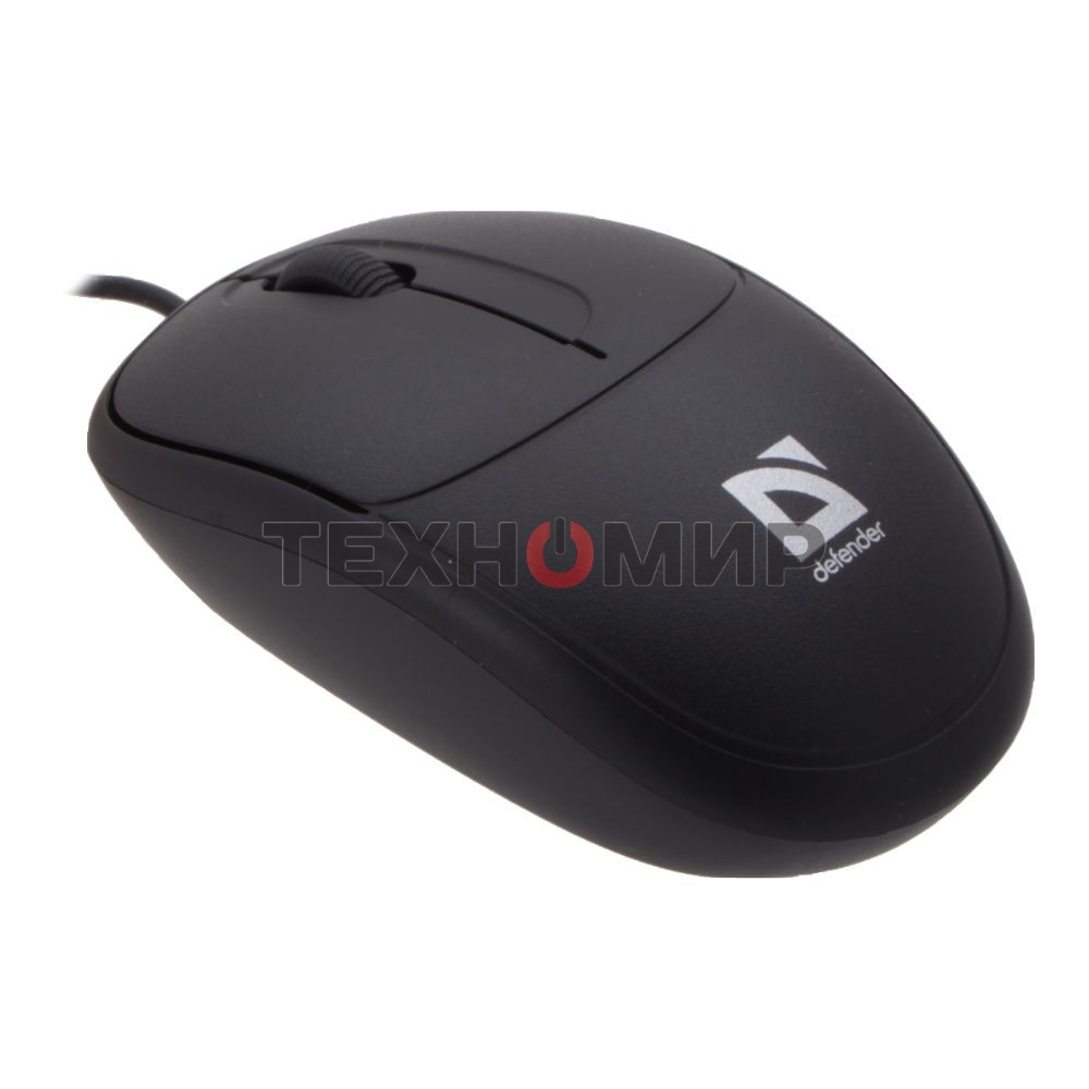 Мышь проводная Defender Datum MS-980 черный, 1000 dpi, USB, кнопки - 3
