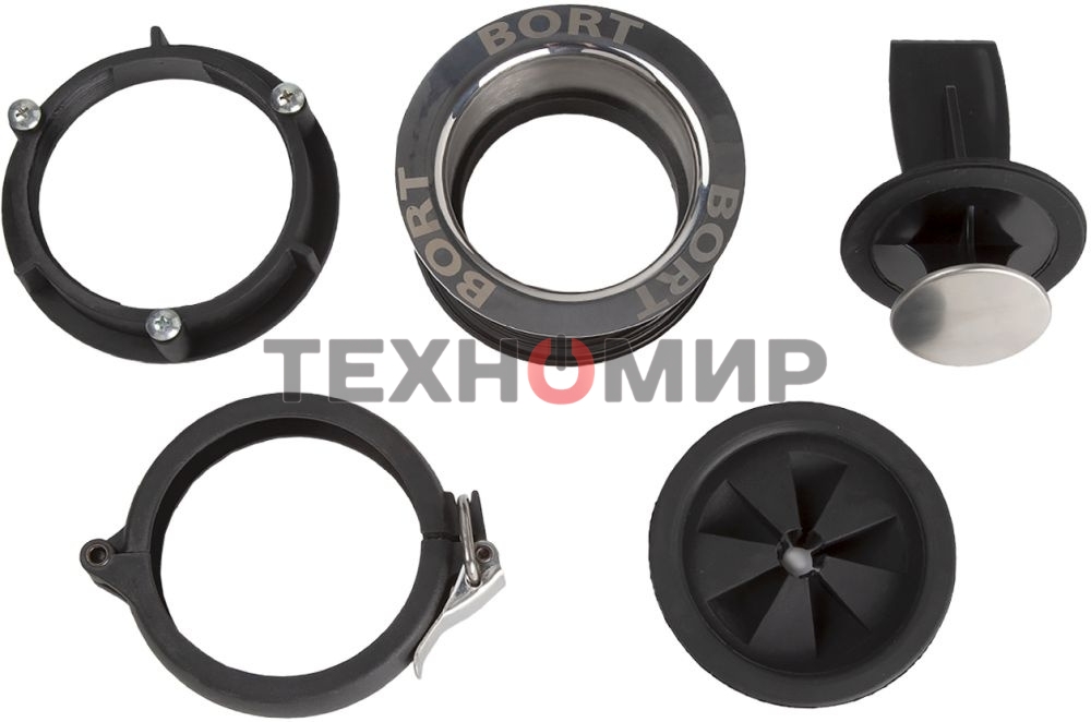 Измельчитель пищевых отходов Bort Alligator Plus, 750 Вт., объем 1 450 мл., пневмовыключатель