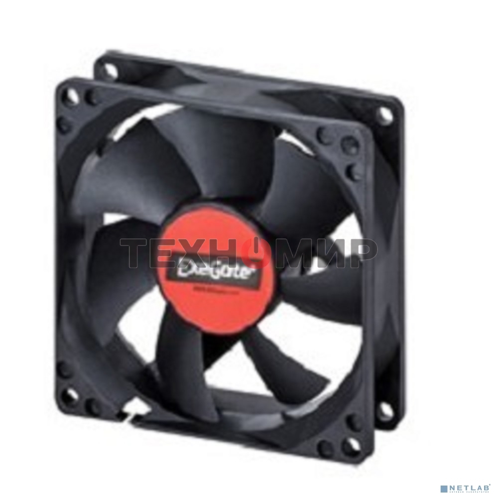 Вентилятор для корпуса ExeGate EX09225B4P-PWM черный, 92 мм, 2200 об/мин, 28 дБ, 4 pin