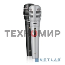Микрофон проводной BBK CM215 2.5м черный/серебристый