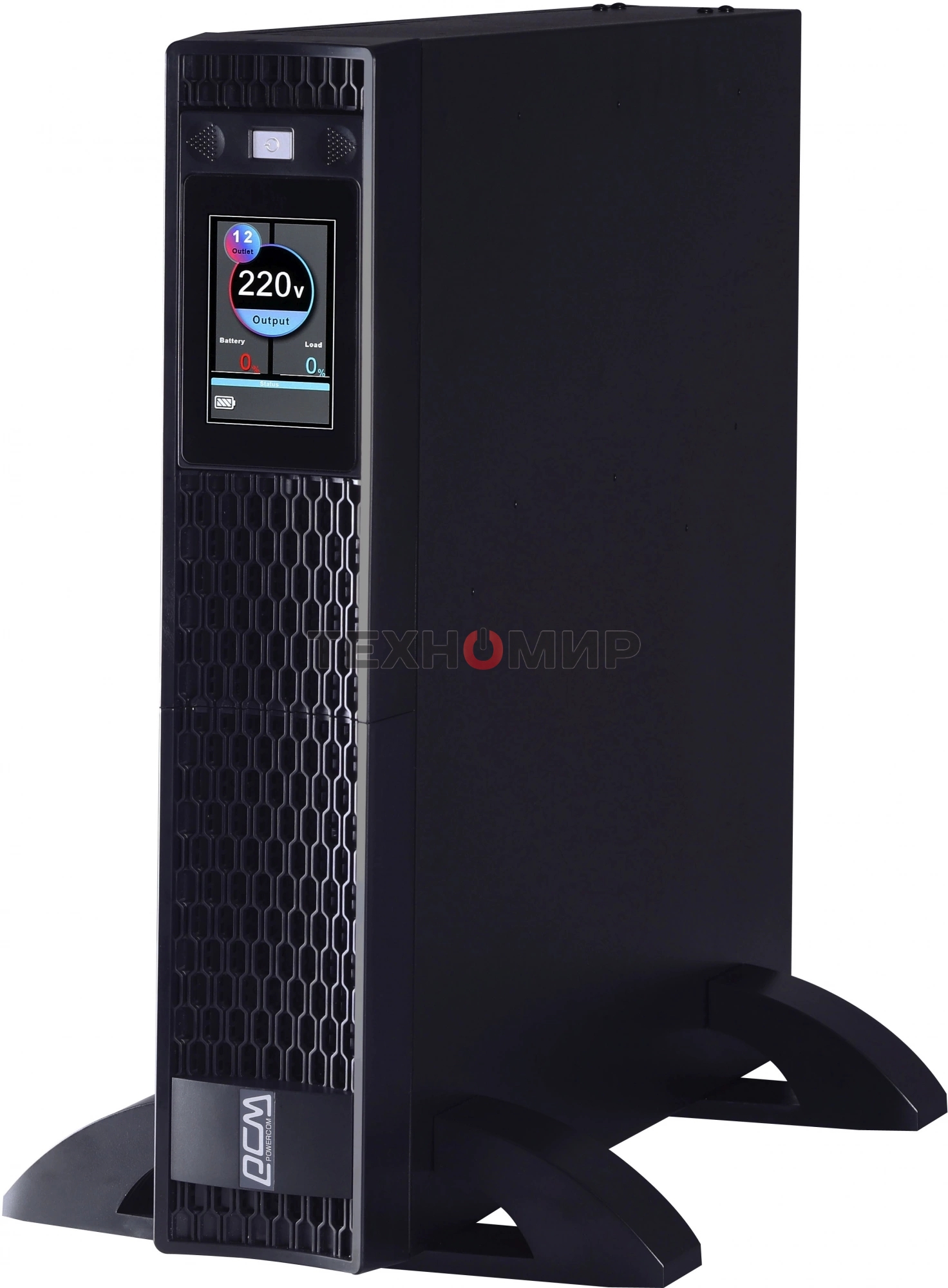 Источник бесперебойного питания Powercom Next, On-Line, 3000VA/3000W, Rack/Tower, 8*IEC320-C13 + 2*C19, LCD, Serial+USB, SmartSlot, подкл. доп. Батарей (2027233)