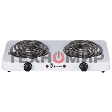 Плита настольная электрическая ВАСИЛИСА ВА-902 спираль двухконфорочная белая (6)