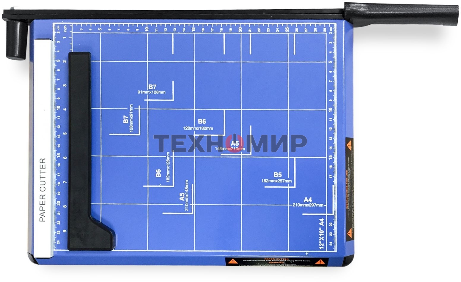 Резак сабельный ГЕЛЕОС РС A4-1 Резак сабельный ГЕЛЕОС РС A4-1, А4, 11-12 листов (70г/м2), прижим механич. корпус металл