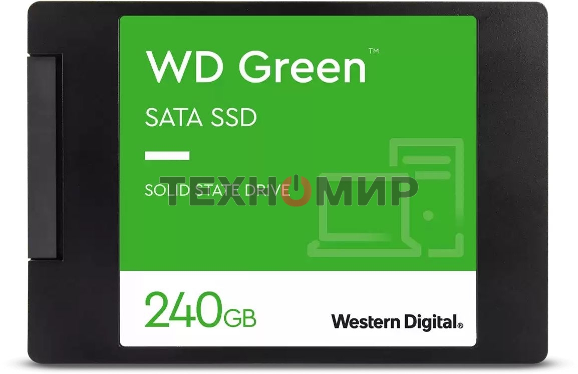 Накопитель SSD WD Green WDS240G3G0A, 240Gb, SATA III, 2.5