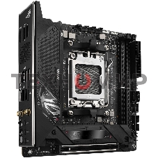 Материнская плата ASUS ROG STRIX B650E-I GAMING WIFI, AM5, AMD B650, 2xDDR5, 2xSATA, 2xM.2, 1xPCIe 5.0 x16, 1xHDMI, 1x 2.5Gb LAN, 4xUSB-A 3.2 Gen 2, 1xUSB-A 3.2 Gen 1, 1xUSB-C 3.2 Gen 2x2, 3x3.5 мм, 7.1, Mini-ITX