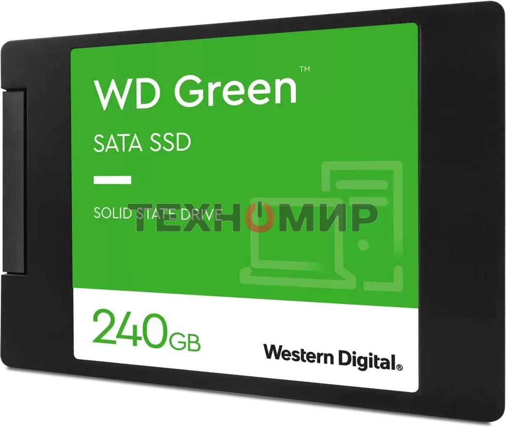 Накопитель SSD WD Green WDS240G3G0A, 240Gb, SATA III, 2.5