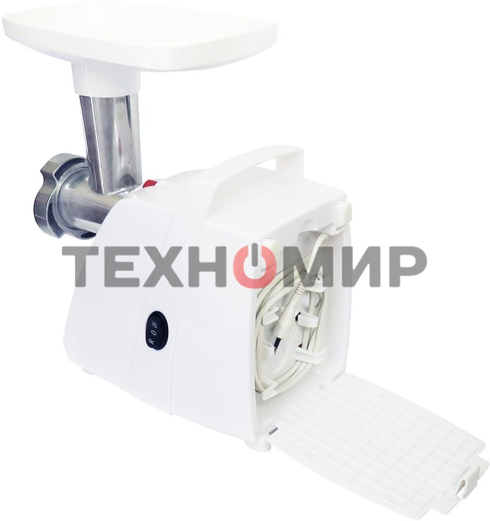 Мясорубка электрическая Аксион М33.01 белый, 1500 Вт, 1.7 кг/мин, реверс, защита от перегрузки, насадки - 3