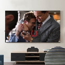 Экран Cinema S'OK SCPSFR-236x133UST-PET для ультракороткофокусных проекторов 107'' 16:9 настенный, постоянного натяжения, полотно PET Crystal ALR UST, рама черная 1 см