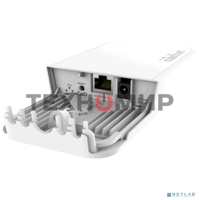 Точка доступа wAP 60G Mikrotik RbwAPG-60ad with Phase array 60 degree 60GHz antenna, 802.11ad wireless, 716MHz CPU, 256MB RAM, 1x Gigabit LAN, POE, PSU, outdoor enclosure, RouterOS L3 (CPE)