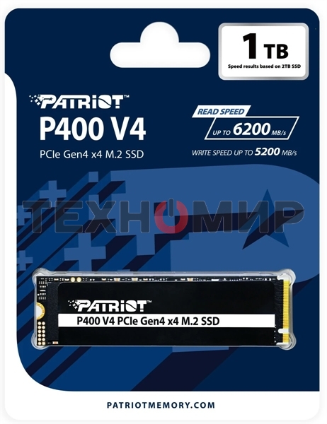 Накопитель SSD Patriot M.2 2280 1Tb P400VP1TbM28H