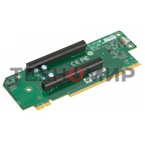Карта расширения SuperMicro RSC-W2-66 - Riser Card 2U, (2 PCI-Ex16), Left Slot (WIO) Passive