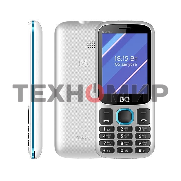Мобильный телефон BQ 2820 Step XL+ белый/синий