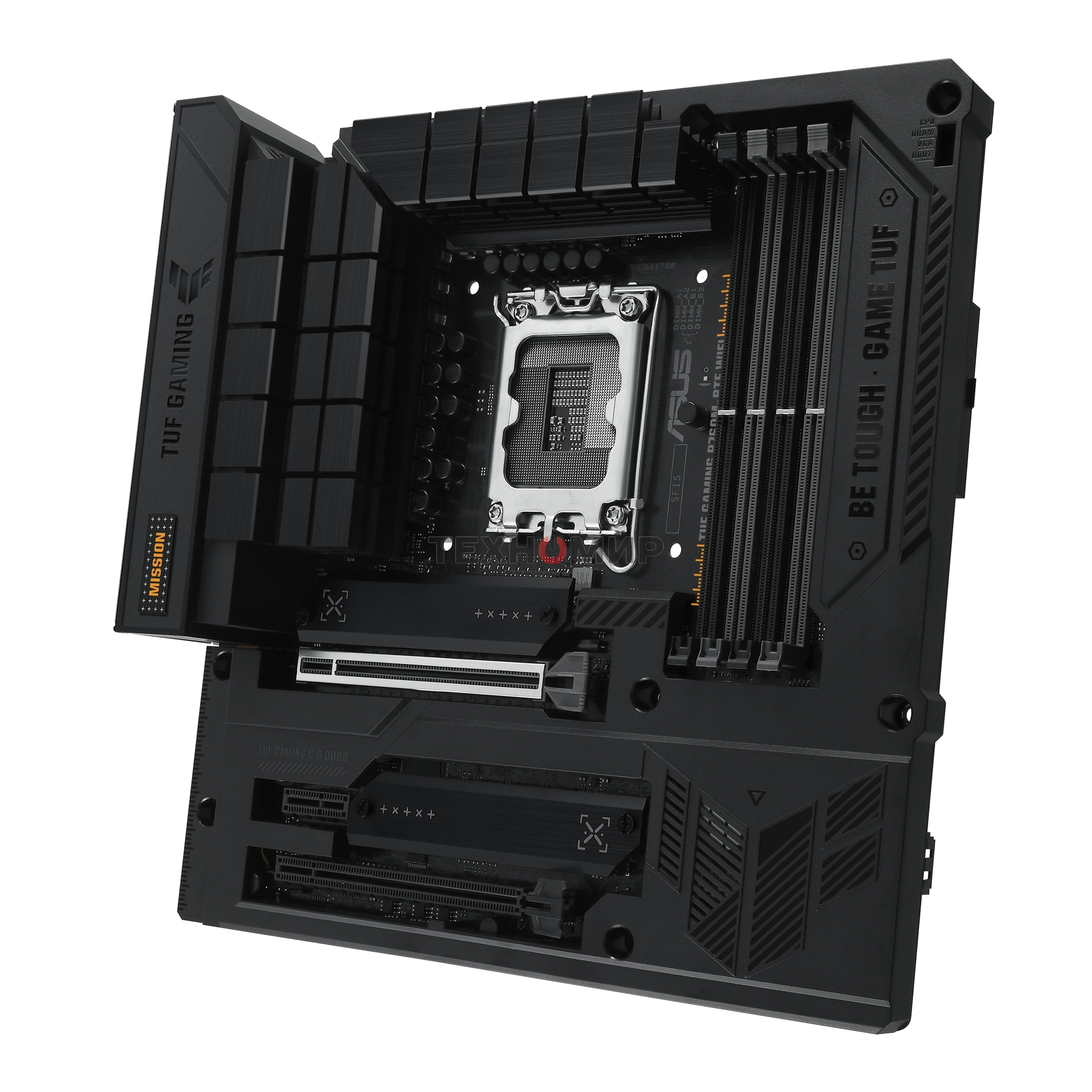 Материнская плата ASUS TUF GAMING B760M-BTF WIFI, LGA 1700, Intel B760, 4xDDR5, 4xSATA, 3xM.2, 1xPCIe 5.0 x16, 1xPCIe 4.0 x4, 1xPCIe x1, 1xDP, 1xHDMI, 1x 2.5Gb LAN, 1xUSB-A 3.2 Gen 2, 2xUSB-A 3.2 Gen 1, 4xUSB 2.0, 1xUSB-C 3.2 Gen 1, 1xUSB-C 3.2 Gen 2, 1xU