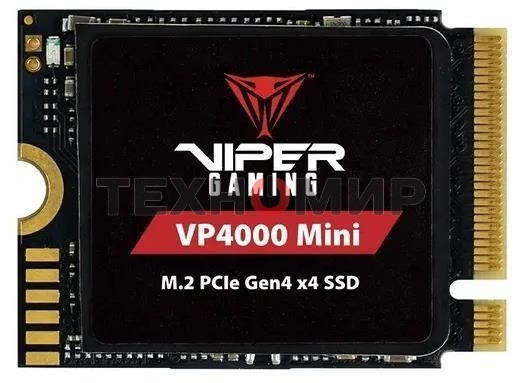 Накопитель SSD Patriot Viper VP4000, 2Tb, PCIe 4.0 x16, M.2 2230, NVMe, R/W 3200/3500, с радиатором