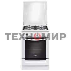 Плита газовая Gefest ПГ 6100-04 белый, конфорок 4 шт, духовка 52 л, 60 см x 85 см x 60 см