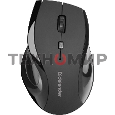 Мышь беспроводная Defender Accura MM-295 черный, 1600 dpi, радиоканал, USB, кнопки - 6