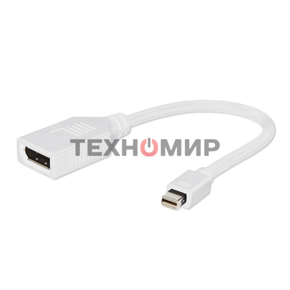 Переходник Gembird Переходник miniDisplayPort - DisplayPort, 20M/20F, 16см, белый