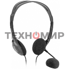 Гарнитура проводная стерео Defender HN-102 накладные компактные 2 х 3.5 мм jack стерео кабель 1,8 м черный