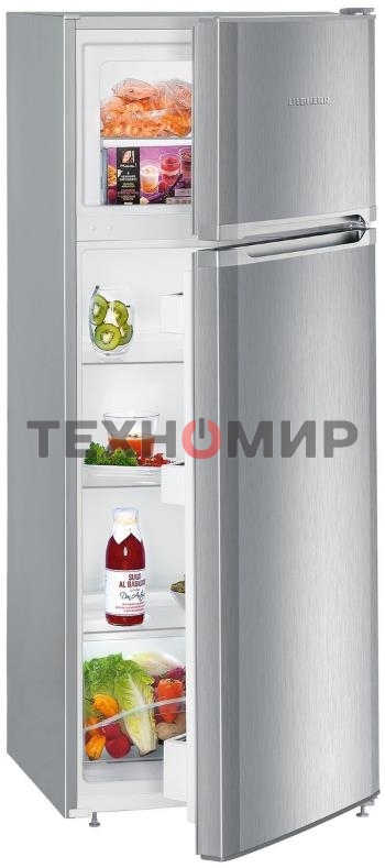 Холодильник Liebherr CTELE 2531-26 001 серебристый двухкамерный 189/44л морозилка сверху