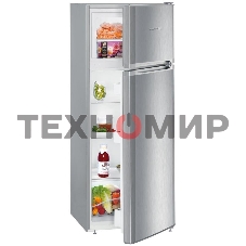 Холодильник Liebherr CTELE 2531-26 001 серебристый двухкамерный 189/44л морозилка сверху