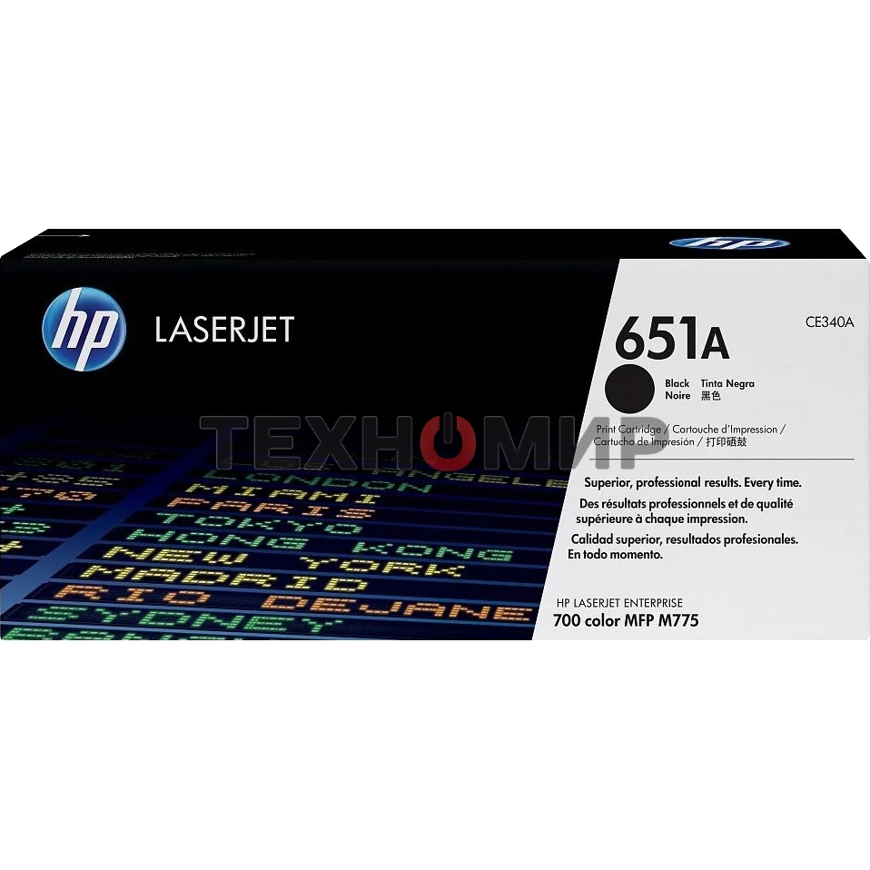 Картридж лазерный HP CE340A 651A черный для LaserJet 700 Color MFP 775 13500 стр.