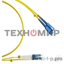 Патч-корд Hyperline FC-9-LC-SC-UPC-2M Патч-корд волоконно-оптический (шнур) SM 9/125 (OS2), LC/UPC-SC/UPC, duplex, LSZH, 2 м/FC-D2-9-LC/UR-SC/UR-H-2M-LSZH-YL
