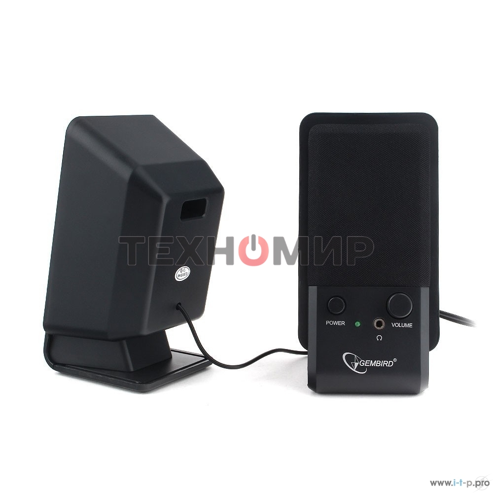 Акустическая система Gembird SPK-510, черный, 6 Вт, рег. громкости, разъем для наушников,USB-питание