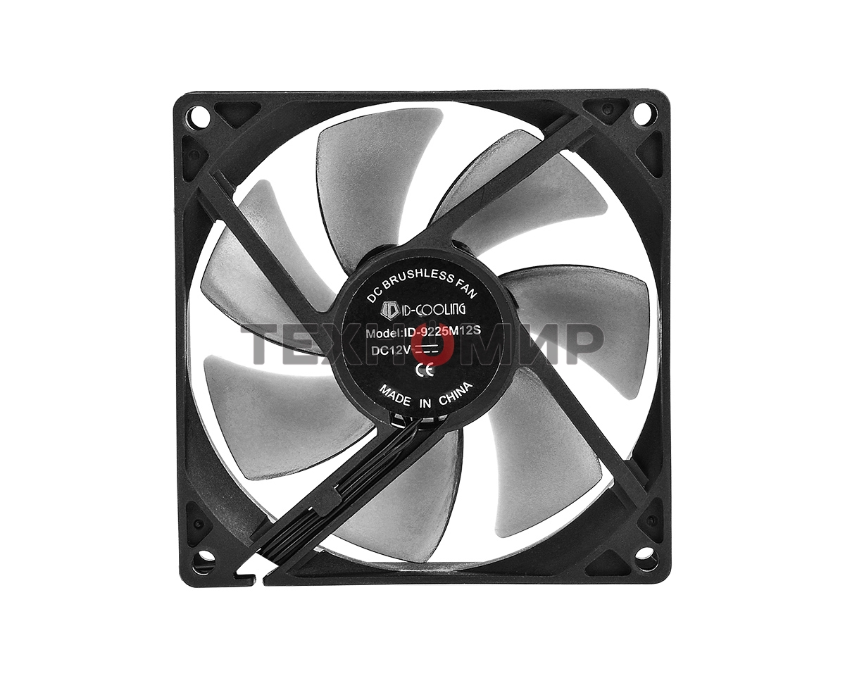 Вентилятор для корпуса ID-Cooling NO-9225-SD черный, 92 мм, 1500 об/мин, 29 дБ, 3 pin