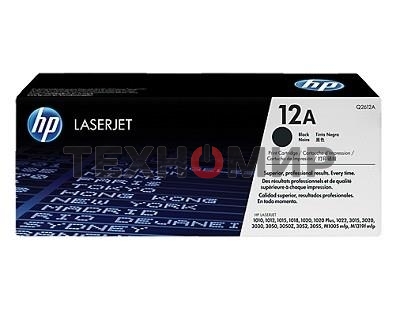 Картридж лазерный HP Q2612A черный для LaserJet 1010/1018/1020/1012/1015/3015/3020/3030 (2000 стр.)