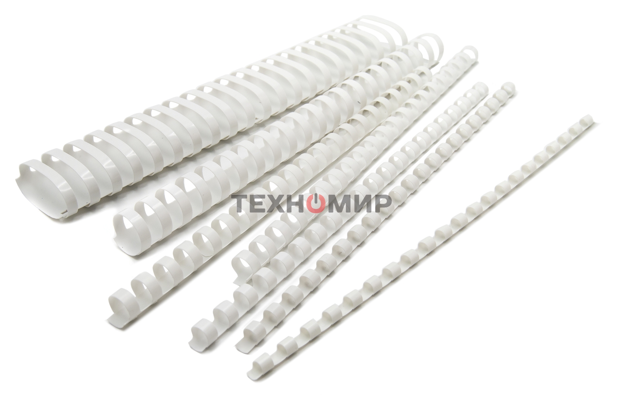 Пружины для переплета пластиковые Silwerhof d=45мм 341-410лист A4 белый (50 шт) Daily