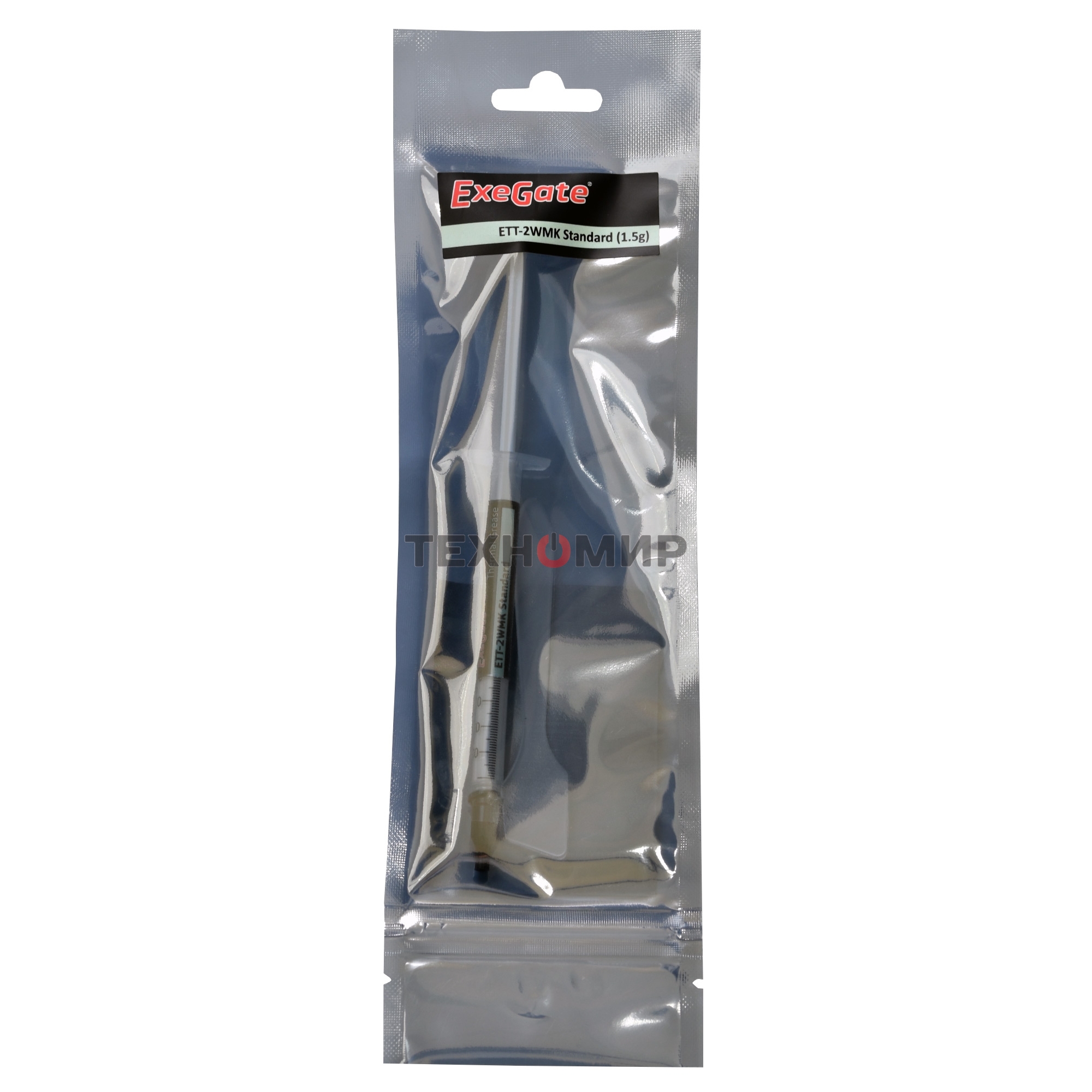 Термопаста ExeGate ETТ-2WMK Standard, шприц, 1.5г