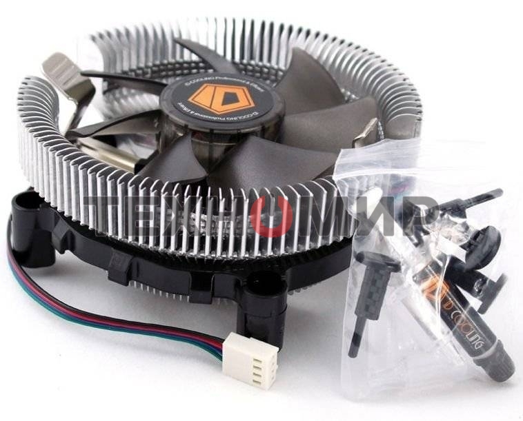 Кулер Cooler ID-Cooling ID-CPU-DK-01T серебристый 92мм алюминий 2200rpm 24db 3-pin 95W 52мм