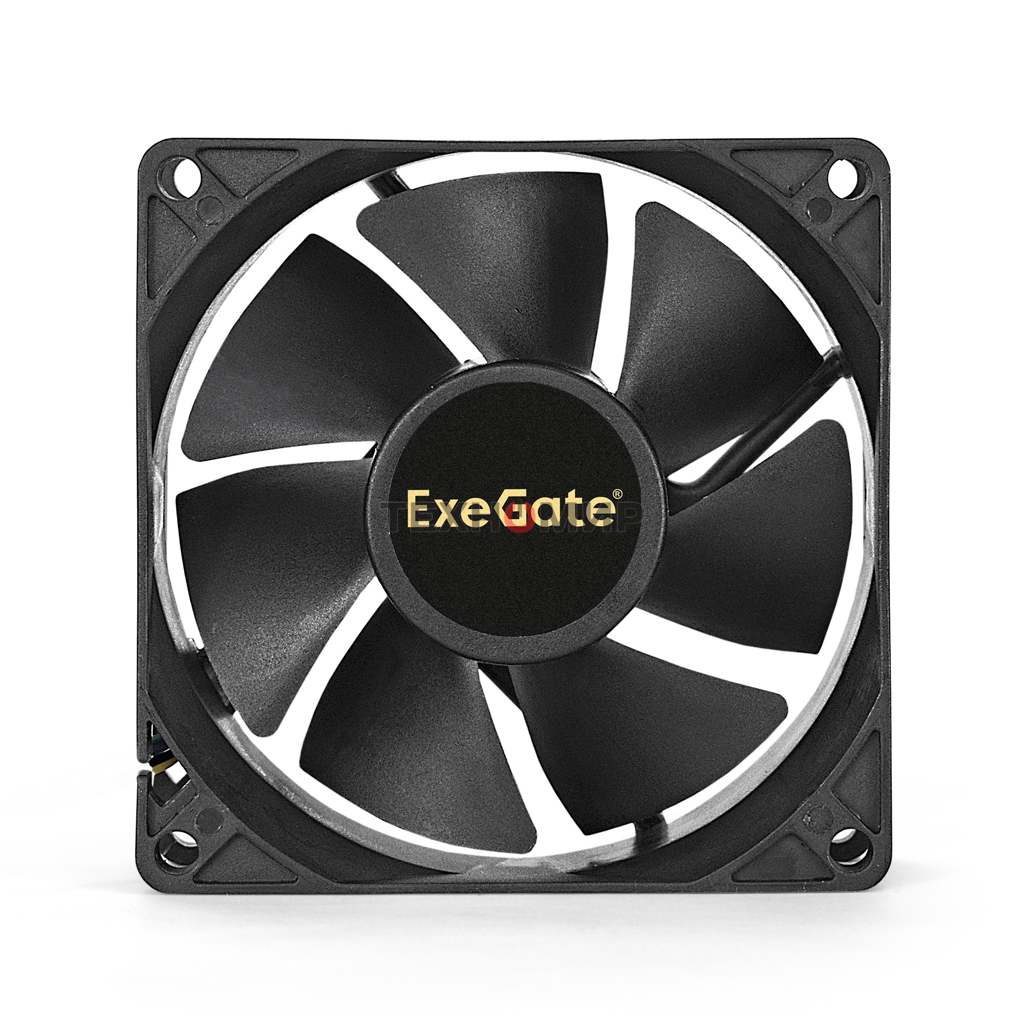 Вентилятор для корпуса ExeGate E08025H4P-PWM черный, 80 мм, 2300 об/мин, 23 дБ, 4 pin