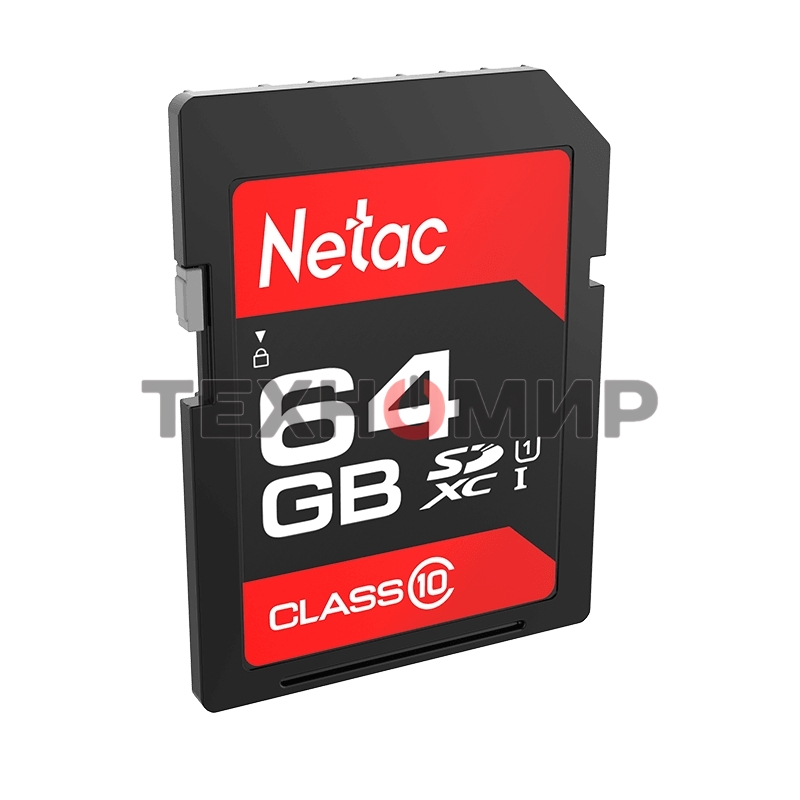 Флеш карта SDHC 64Gb Netac Class 10 UHS-I U1 P600 NT02P600STN-064G-R
