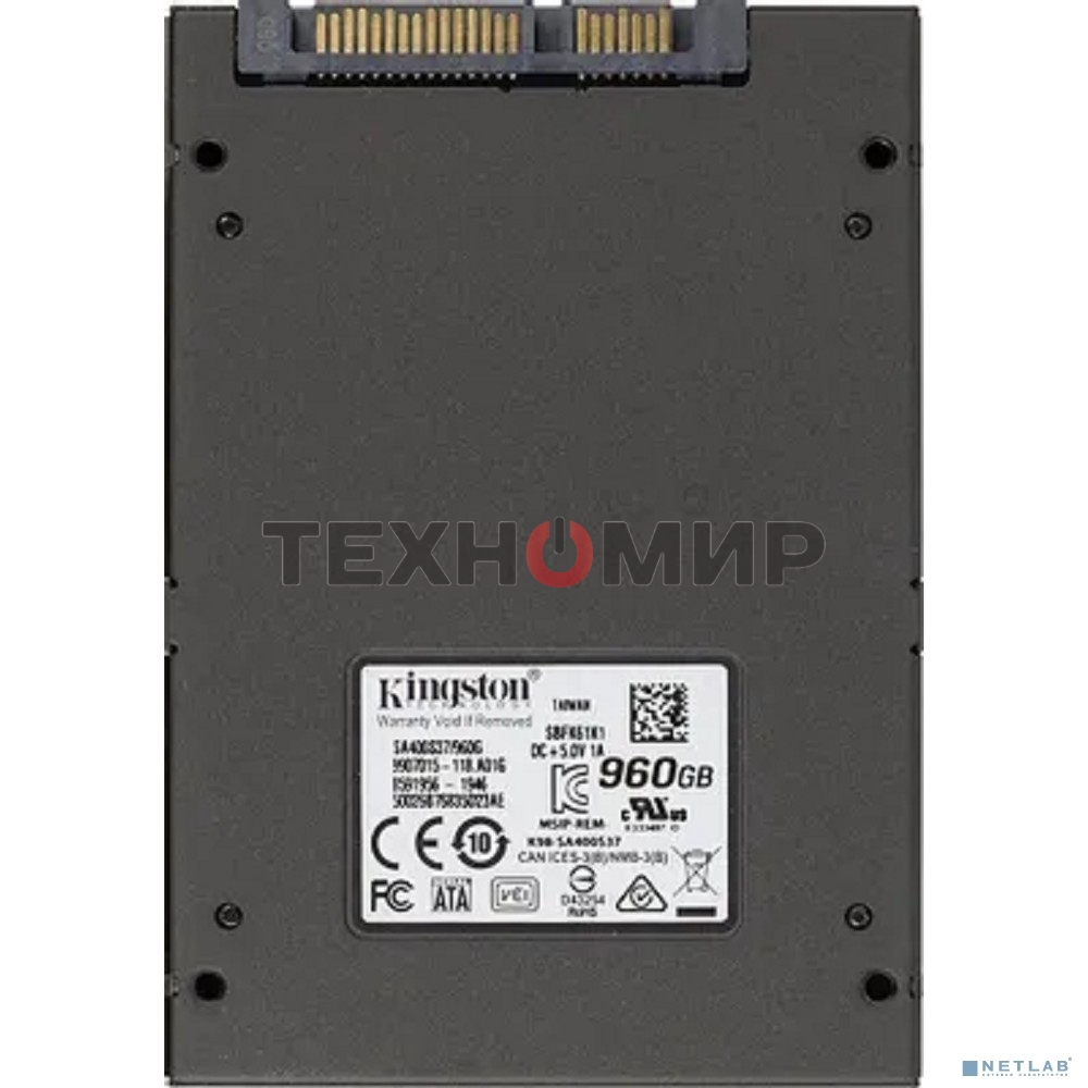 Накопитель SSD Kingston A400, 960Gb, SATA III, 2.5