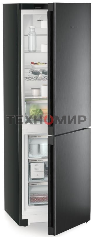 Холодильник Liebherr CNBDB 5223-22 001 черная нержавеющая сталь двухкамерный 225/94л морозилка снизу, No Frost